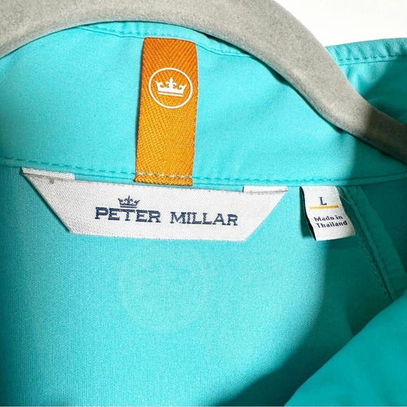 Peter Millar Womens Jacket Hyperlight Merge Teal Size Large Golf  Water Wind - Picture 6 of 12